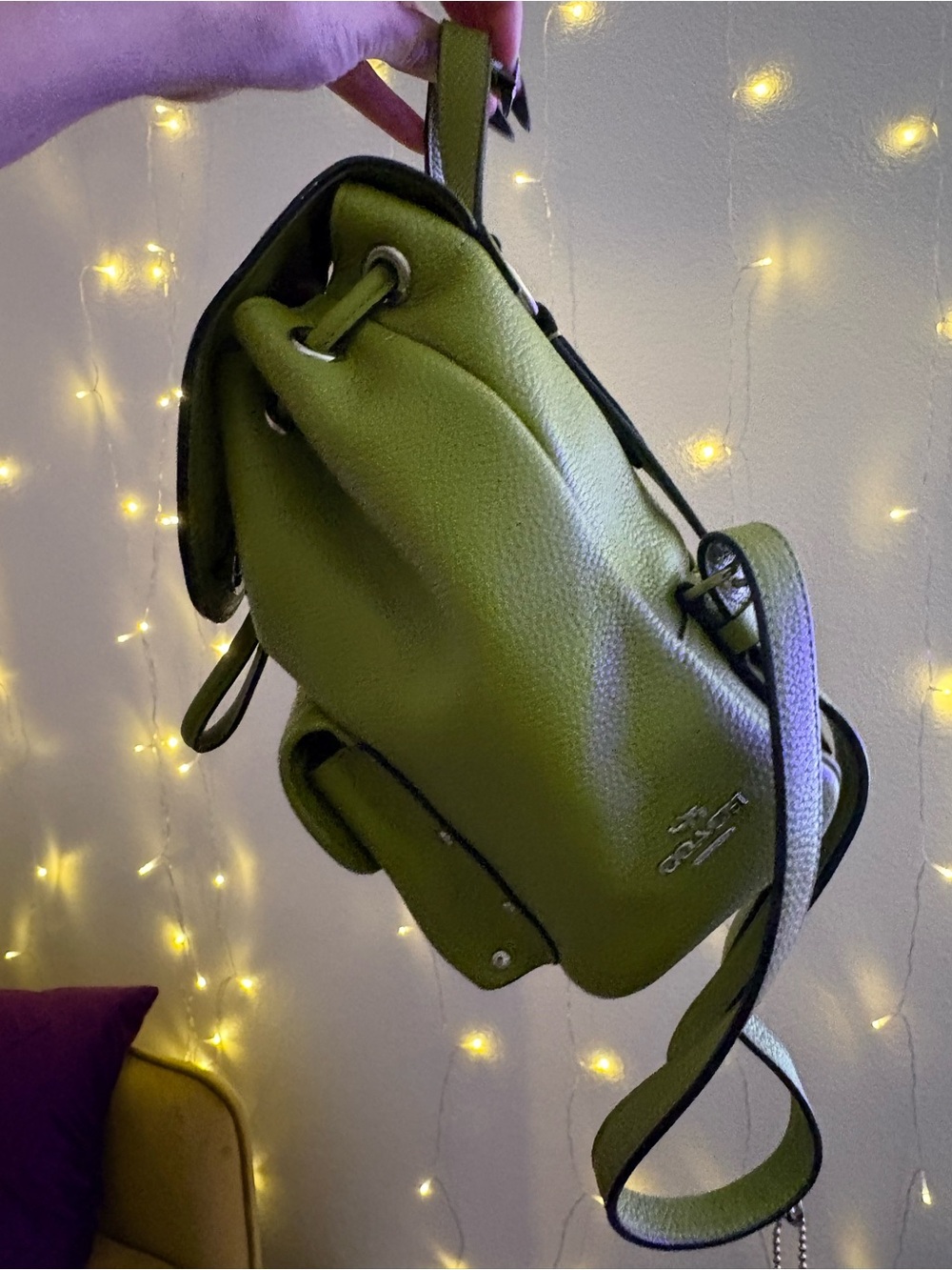 Coach mini turnlock backpack - Picture 2 of 7